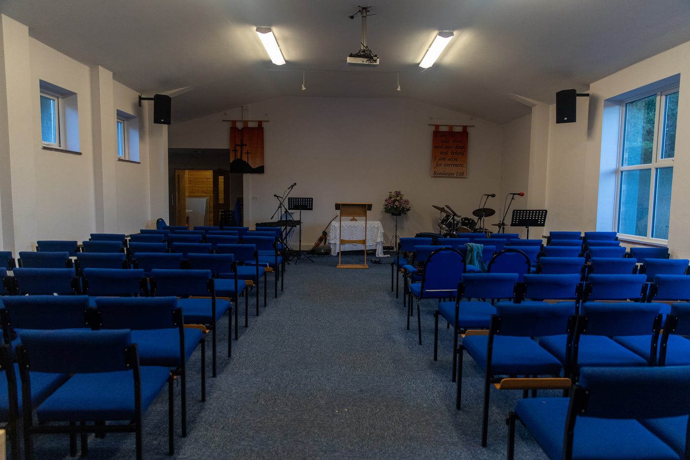 Church Crookham Baptist Church after AV installation