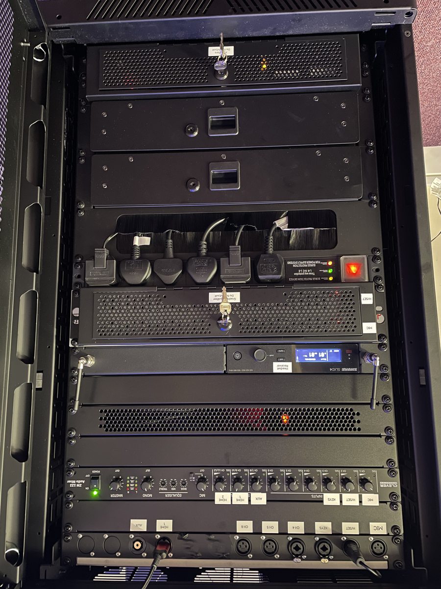 Eastwood Evangelical Church AV rack installation
