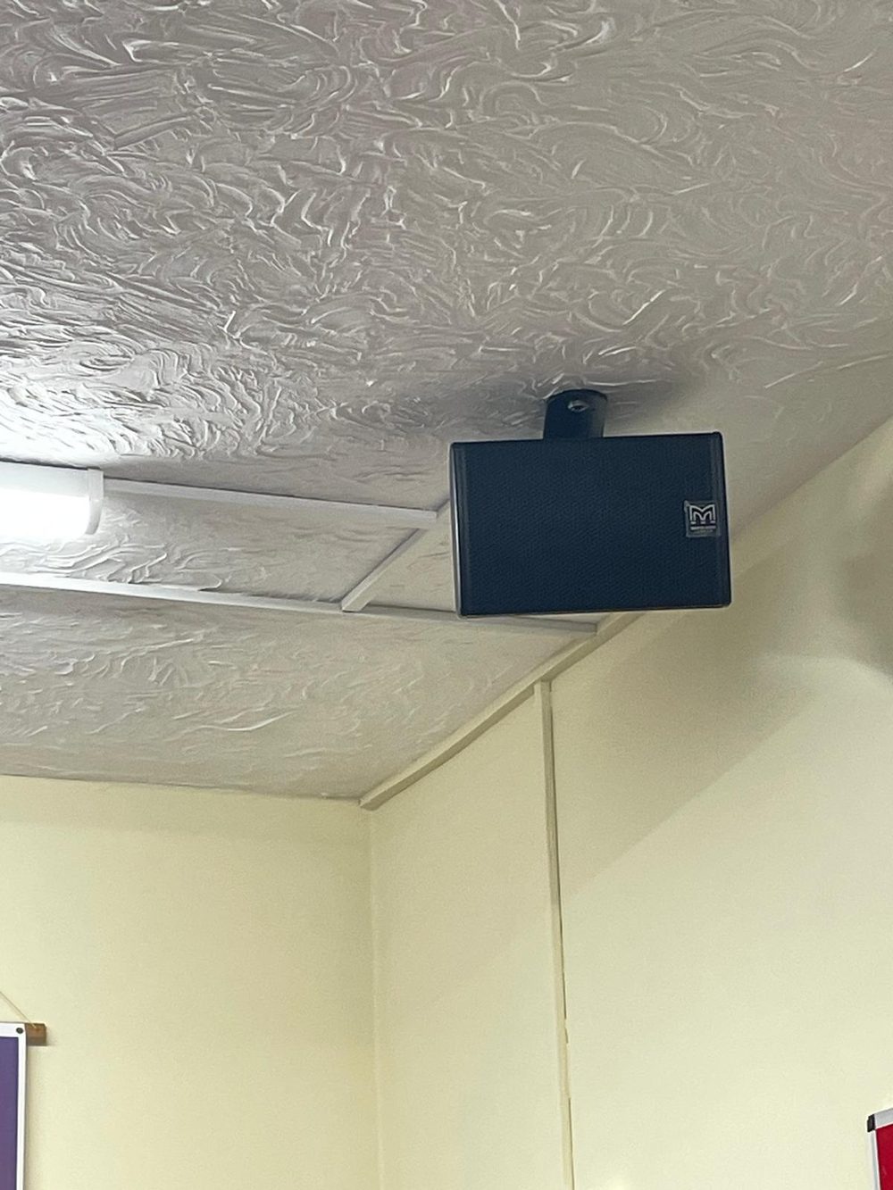Martin CDD speaker ceiling mounted at Eastwood Evangelical Church